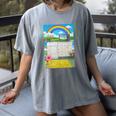 Frutiger Aero Aesthetic Rainbow Glitch Art Women's Comfort Colors T-Shirt Gray