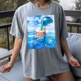 Frutiger Aero Aesthetic Tech Bubble Tea Boba Milktea Fishes Raglan Baseball Tee Women's Comfort Colors T-Shirt Gray Frutiger Aero Aesthetic Tech Bubble Tea Boba Milktea Fishes Raglan Baseball Tee Women's Comfort Colors T-Shirt Gray