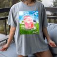Frutiger Aero Aesthetic Tech Kawaii Strawberry Milk Fishes Women's Comfort Colors T-Shirt Gray Frutiger Aero Aesthetic Tech Kawaii Strawberry Milk Fishes Women's Comfort Colors T-Shirt Gray