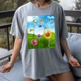 Frutiger Aero Aesthetic Tech Scenery Fishes Sunflower Raglan Baseball Tee Women's Comfort Colors T-Shirt Gray Frutiger Aero Aesthetic Tech Scenery Fishes Sunflower Raglan Baseball Tee Women's Comfort Colors T-Shirt Gray