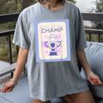 Fun Cute Introvert Cat Character Trophy For Men Women Women's Comfort Colors T-Shirt Gray