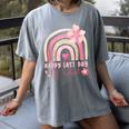 Fun Happy Last Day Of School Girl Student Graduation Rainbow Women's Comfort Colors T-Shirt Gray