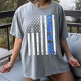 Funny Class Of 2021 American Flag Senior Graduation Women's Comfort Colors T-Shirt Gray