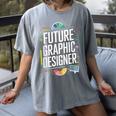 Future Graphic Er Graduation School Toddler Women Men Women's Comfort Colors T-Shirt Gray