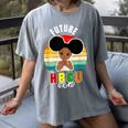 Future HBCU Grad Graduate Afro Girl College Graduation Women's Comfort Colors T-Shirt Gray