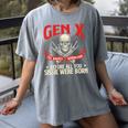 Gen X The Badass Generation Generation X Gen Xer Nostalgia Women's Comfort Colors T-Shirt Gray