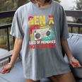 Gen X Lots Of Memories No Evidence Retro Nostalgia Humor Women's Comfort Colors T-Shirt Gray