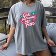 Girls Just Wanna Have Fun Retro 80s Nostalgia Night Out Women's Comfort Colors T-Shirt Gray
