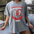 Go Red In Memory Of Nana Heart Disease Awareness Memorial Women's Comfort Colors T-Shirt Gray