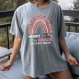 Goodbye 5TH Grade Graduation 2024 Hello 6TH Grade Rainbow Women's Comfort Colors T-Shirt Gray