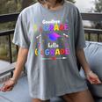 Goodbye 5th Grade Graduation Class Of 2023 Hello 6th Grade Women's Comfort Colors T-Shirt Gray