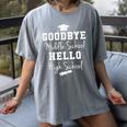 Goodbye Middle School Hello High School Graduation T-Shirt Women's Comfort Colors T-Shirt Gray