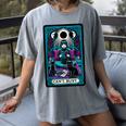 Gothic Girl Tarot Card Introverted Reader And Reading Women's Comfort Colors T-Shirt Gray