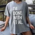 Grad Student Dissertation Thesis PhD Graduation Women's Comfort Colors T-Shirt Gray