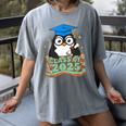 Graduate Penguin Class Of 2025 Kids Graduation Women's Comfort Colors T-Shirt Gray