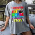 I Graduated From 1st Grade Graduation Matching Student Women's Comfort Colors T-Shirt Gray