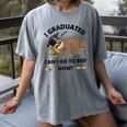 I Graduated Can I Go Back To Bed Sloth Graduation Cap Women's Comfort Colors T-Shirt Gray