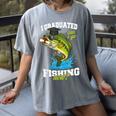 I Graduated Can I Go Fishing Now 2025 Graduation Fisher Women's Comfort Colors T-Shirt Gray