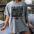 I Graduated Graduation Seniors Him Or Her Women's Comfort Colors T-Shirt Gray