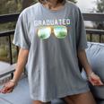Graduated Graduation Tropical Sunglasses Women's Comfort Colors T-Shirt Gray