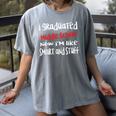 I Graduated Middle School Graduation Women's Comfort Colors T-Shirt Gray