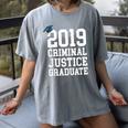 Graduation 2019 Criminal Justice Tshirt Women's Comfort Colors T-Shirt Gray