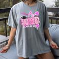 Graduation 2027 Senior 2027 Class Of 2027 Coquette Pink Girl Women's Comfort Colors T-Shirt Gray