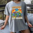 Graduation 2nd Grade Monster Truck Boys I Crushed Grad Women's Comfort Colors T-Shirt Gray
