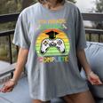 Graduation 5th Grade Level Complete Gamer Class 2021 Gaming Women's Comfort Colors T-Shirt Gray