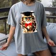 Graduation Cat Class Of 2023 Women's Comfort Colors T-Shirt Gray