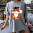Graduation Fox School Bachelor Master Doctor Study Women's Comfort Colors T-Shirt Gray