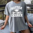 Graduation Hotter By One Degree Women's Comfort Colors T-Shirt Gray