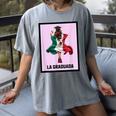 Graduation Latina Educated La Graduada Mexican Bingo Card Women's Comfort Colors T-Shirt Gray