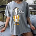Graduation Senior Silly Goose Today Im A Serious Goose Women's Comfort Colors T-Shirt Gray
