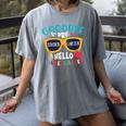 Graduation Shirt Goodbye PreK Hello Kindergarten School Women's Comfort Colors T-Shirt Gray