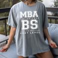Graduation Shirt For Him Her MBA Next Level BS Women's Comfort Colors T-Shirt Gray