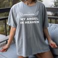 My Grandpa My Angel In Heaven In Loving Memory Of My Grandpa Women's Comfort Colors T-Shirt Gray