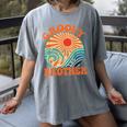 Groovy Brother 70s Aesthetic Nostalgia 1970's Retro Brother Women's Comfort Colors T-Shirt Gray