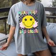 Groovy Next Stop 2nd Grade 1st Grade Graduation 2025 Women's Comfort Colors T-Shirt Gray
