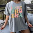 Groovy In My Phd Era Doctorate Graduation Women's Comfort Colors T-Shirt Gray
