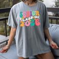 Groovy Senior Class Of 2026 My Last First Day Graduation 26 Women's Comfort Colors T-Shirt Gray