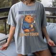 Grouchy Capybara Not Friendly Do Not Touch Introvert Premium Tri-Blend Women's Comfort Colors T-Shirt Gray
