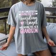 Guardian Angel Memorial In Memory Of Grandson For Grandma Women's Comfort Colors T-Shirt Gray Guardian Angel Memorial In Memory Of Grandson For Grandma Women's Comfort Colors T-Shirt Gray