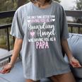 Guardian Angel Memorial In Memory Of Papa Dad Grandpa Women's Comfort Colors T-Shirt Gray