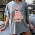 Hang In There It Gets Worse Introverts Anti Valentines Day Women's Comfort Colors T-Shirt Gray