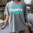 This Is My Happy Face Introvert Women's Comfort Colors T-Shirt Gray This Is My Happy Face Introvert Women's Comfort Colors T-Shirt Gray