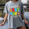 Happy Last Day Of School Teacher Student Graduation Women's Comfort Colors T-Shirt Gray
