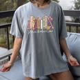 Harm Reduction Floral Book Overdose Awareness Nurse Women's Comfort Colors T-Shirt Gray