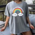 I Hate Everybody Rainbow Sarcastic Grumpy Introvert Women's Comfort Colors T-Shirt Gray I Hate Everybody Rainbow Sarcastic Grumpy Introvert Women's Comfort Colors T-Shirt Gray