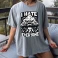 I Hate Everyone Introvert Anti-Social Dark Humor Women's Comfort Colors T-Shirt Gray I Hate Everyone Introvert Anti-Social Dark Humor Women's Comfort Colors T-Shirt Gray